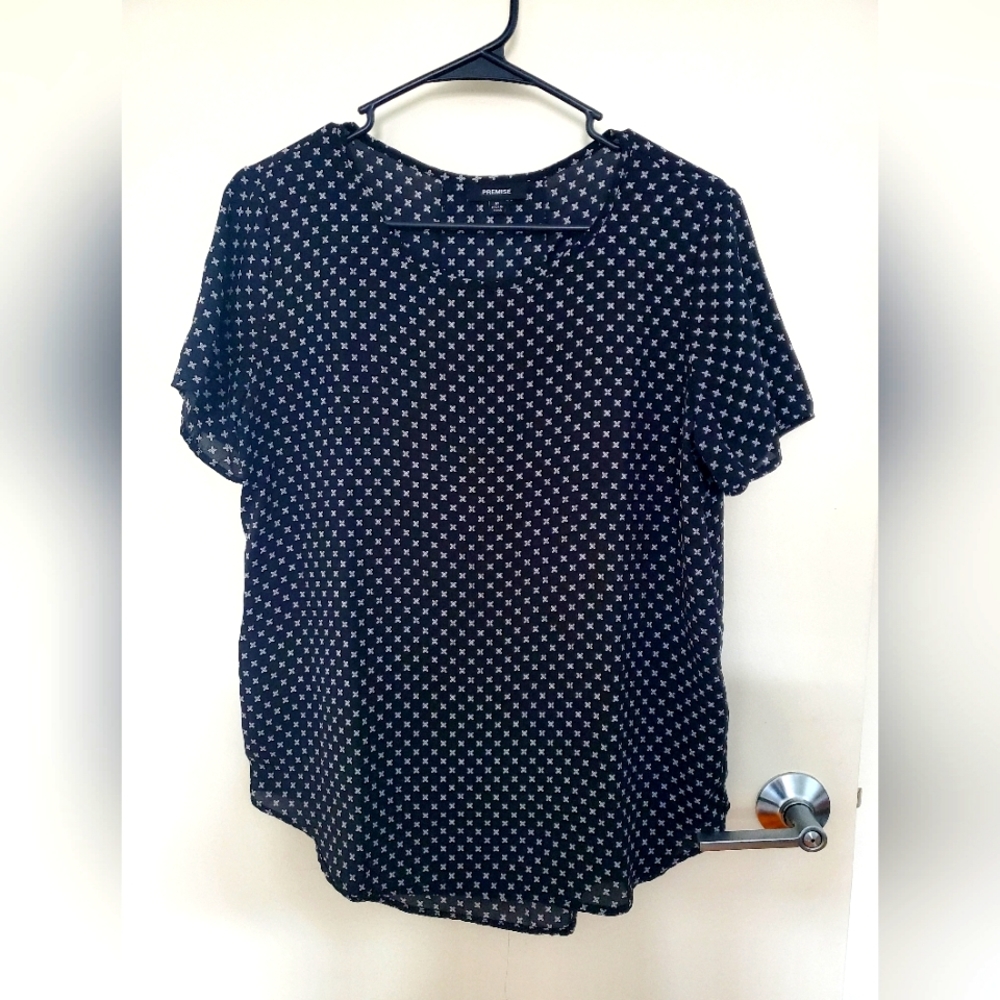 Premise Black Blouse Medium